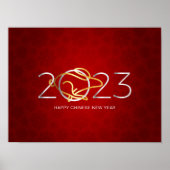 Happy Chinese New Year 2023 ポスター (正面)
