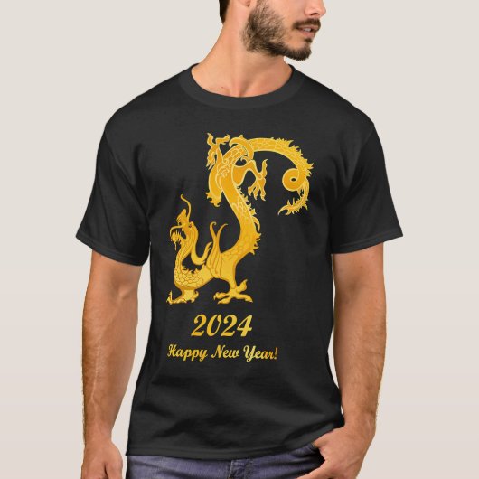 Happy Chinese New Year 2024 Year of the Dragon 202 Tシャツ (正面)