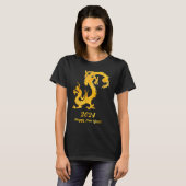 Happy Chinese New Year 2024 Year of the Dragon 202 Tシャツ (正面フル)