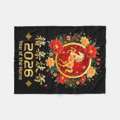 Happy Chinese New Year 2026 Lunar Year Of The Hors フリースブランケット (正面(横))