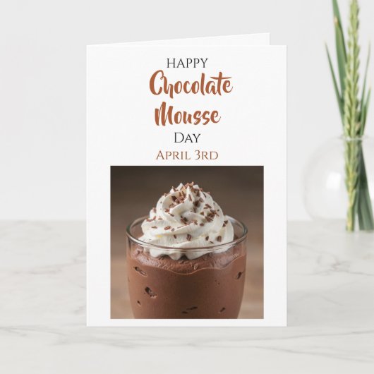 Happy Chocolate Mousse Day | April 3rd | Recipe カード (正面)