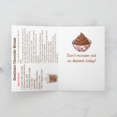 Happy Chocolate Mousse Day | April 3rd | Recipe カード (内部)