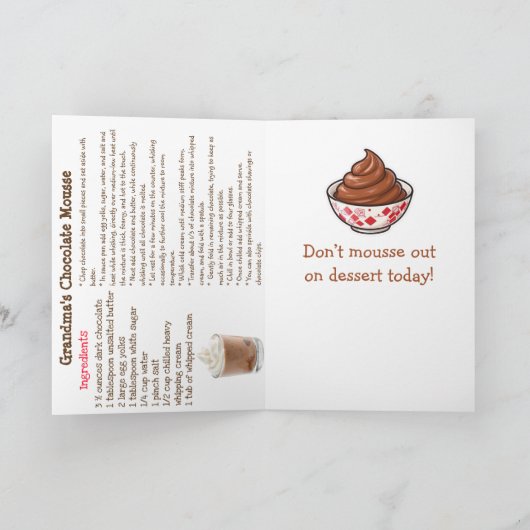 Happy Chocolate Mousse Day | April 3rd | Recipe カード (内部)