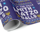 Happy Chrismukkah Jewish Christmas Hanukkah ラッピングペーパー (ロールコーナー)