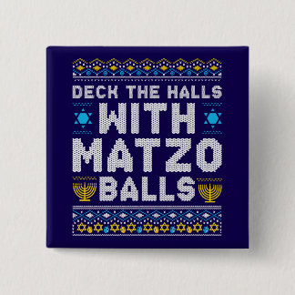 Happy Chrismukkah Jewish Christmas Hanukkah 缶バッジ