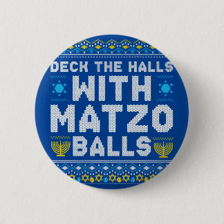 Happy Chrismukkah Jewish Christmas Hanukkah 缶バッジ