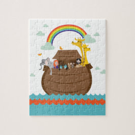 Happy Christian Kids Puzzle Bible Story Noah’s Ark ジグソーパズル
