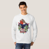 Happy Christmasの漫画ロビンのロゴ Tシャツ (正面フル)