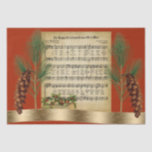 Happy Christmasヴィンテージ音楽とPine Boughs 薄葉紙<br><div class="desc">ミュージックバフの特別抱き枕を探してる？それとも音楽先生かオーケストラのメンバーか？それともあなたは特別な楽器や音楽に関連した贈り物を包むのか？このデザインは、ヴィンテージ音楽のスコアを備え、フェスティバルの松の枝、ヒイラギ、黄金の湾曲したリボンでオフに設定。このフェスティバルデザインは、抱き枕とラベルデザインとの座標を得る。</div>