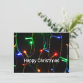 "Happy Christmas"カラフルライトカード (スタンド正面)