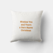 Happy Christmas 中国の in Written クッション (裏面)