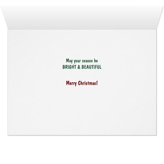 Happy Christmas Boston Terrier Dog in Basket (内部横(下))