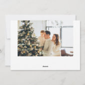 Happy Christmas Brush Script Photo シーズンカード (裏面)