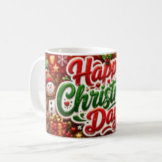 Happy Christmas Day Christmas Mug –Festive Holiday コーヒーマグカップ