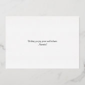 Happy Christmas dog yoga  箔シーズンカード (裏面)