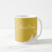 Happy Christmas – Festive Holiday Gold Mug コーヒーマグカップ (正面右)