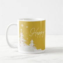 Happy Christmas – Festive Holiday Gold Mug