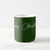 Happy Christmas – Festive Holiday Green Mug コーヒーマグカップ (中央)