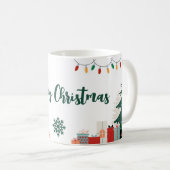 Happy Christmas Festive Mug コーヒーマグカップ (正面右)