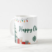 Happy Christmas Festive Mug コーヒーマグカップ (正面左)