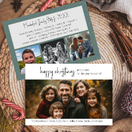 Happy Christmas Fourフォトカード シーズンカード