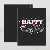 Happy Christmas Giftクリスマス ポストカード (正面/裏面)