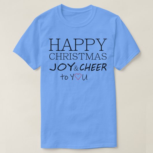 HAPPY CHRISTMAS JOY応援へTシャツ1 Tシャツ (デザイン正面)