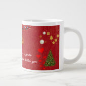 Happy Christmas & New Year Mug ジャンボコーヒーマグカップ (右)