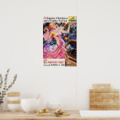 Happy Christmas & New Year Victor RCA Old Adt ポスター (キッチン)