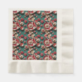 Happy Christmas origami 11 - Paper Napkins 縁ありランチョンナプキン (正面)