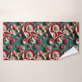 Happy Christmas origami handicrafts11 - Bath Towel バスタオル (バスタオル)