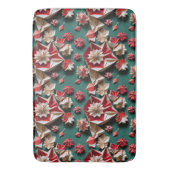 Happy Christmas origami handicrafts 11 - Bath Mat バスマット (正面縦)