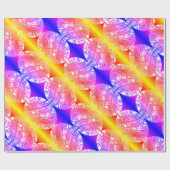 Happy Christmas pretty bubbles ラッピングペーパー (フラット)