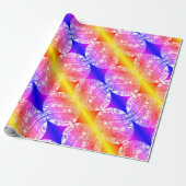 Happy Christmas pretty bubbles ラッピングペーパー (アンロールド)