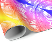 Happy Christmas pretty bubbles ラッピングペーパー (ロールコーナー)