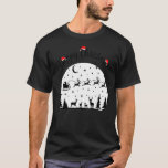 Happy Christmas Santa in his Sleigh Kids Boys Gir Tシャツ<br><div class="desc">ハッピークリスマスサンタがそりの彼の子供たち男の子の女の子のクリスマス</div>