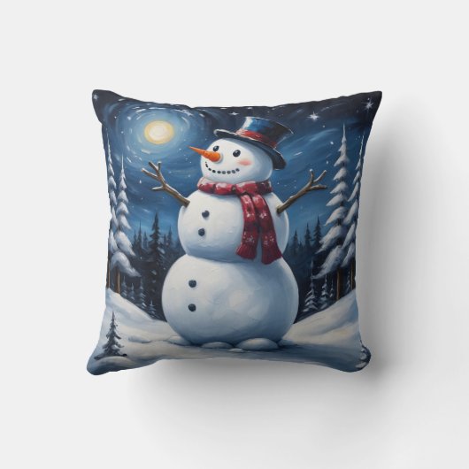 Happy christmas snowman クッション (裏面)