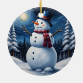 Happy christmas snowman セラミックオーナメント (裏面)