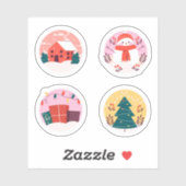 Happy christmas sticker collection シール (シート)