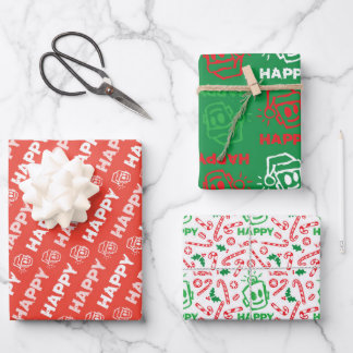 HAPPY Christmas Variety Wrapping Paper ラッピングペーパーシート