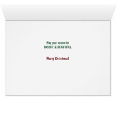 Happy Christmas Yorkshire Terrier Dog in Basket (内部横(下))