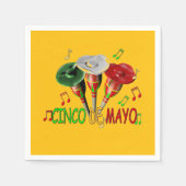 Happy Cinco de Mayo スタンダードカクテルナプキン (正面)