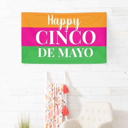 Happy Cinco De Mayo  横断幕 (インサイチュ)