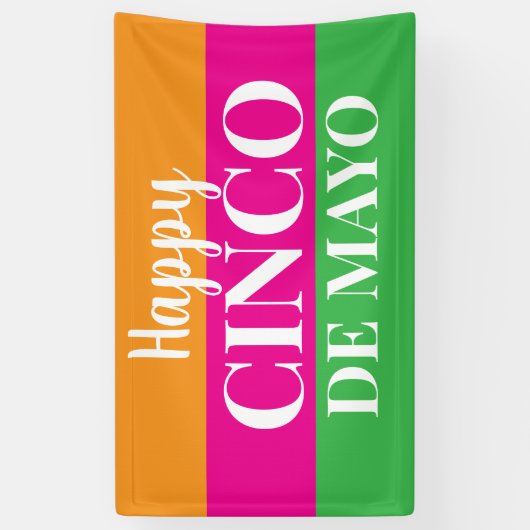 Happy Cinco De Mayo  横断幕 (縦)