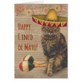 Happy Cinco de Mayo Cat with Mexican Hat (正面)