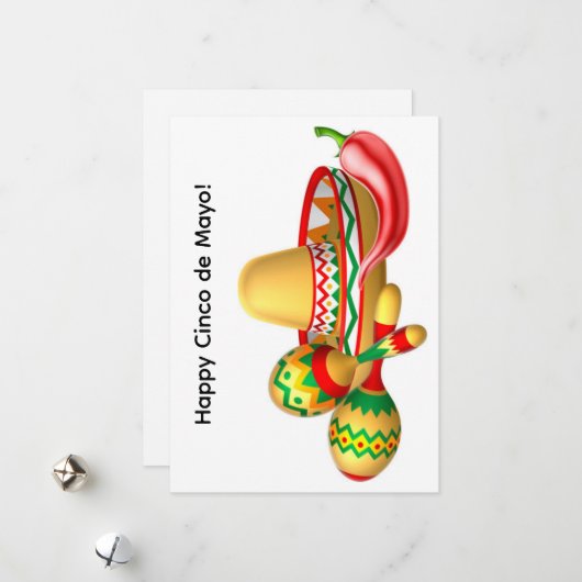 Happy Cinco de Mayo Greeting Card シーズンカード (正面/裏面インサイチュ)