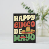 happy-cinco-de-mayo-mexican-festival-cinco-de-mayo ポストカード (スタンド正面)