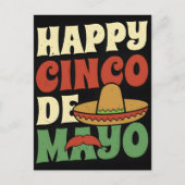 happy-cinco-de-mayo-mexican-festival-cinco-de-mayo ポストカード (正面)