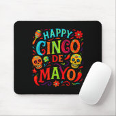 Happy cinco de mayo - mexican fiesta skulls party  マウスパッド (マウス)