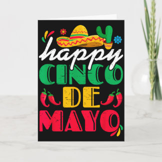 Happy cinco de mayo mexican sombrero margaritaHapp カード